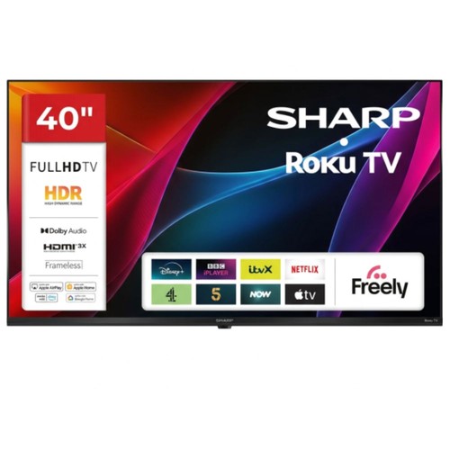 Sharp 40hd2125k 40in roku - sharp, full