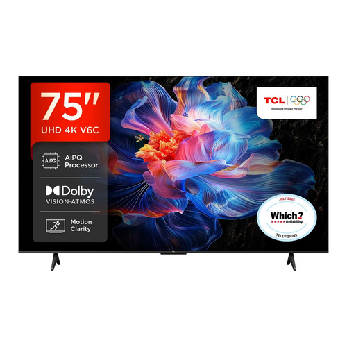 Tcl 75v6c uhd hdr - 75", smart